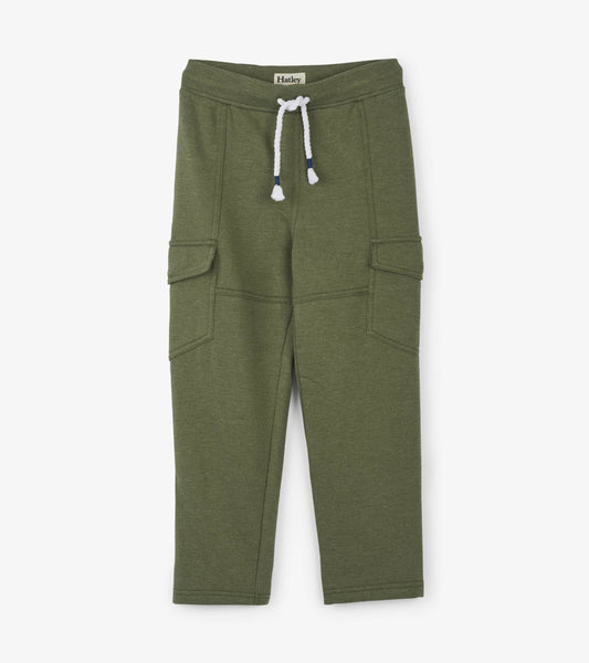 Boys Moss Melange Cargo Joggers