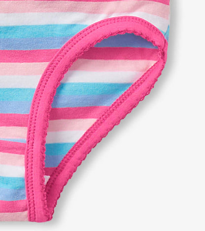 Stripes Girls Brief Underwear 3 Pack