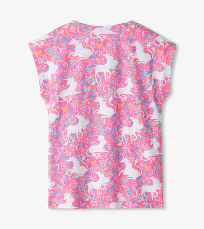 Baby & Toddler Girls Unicorn Garden Snap Button Shirt