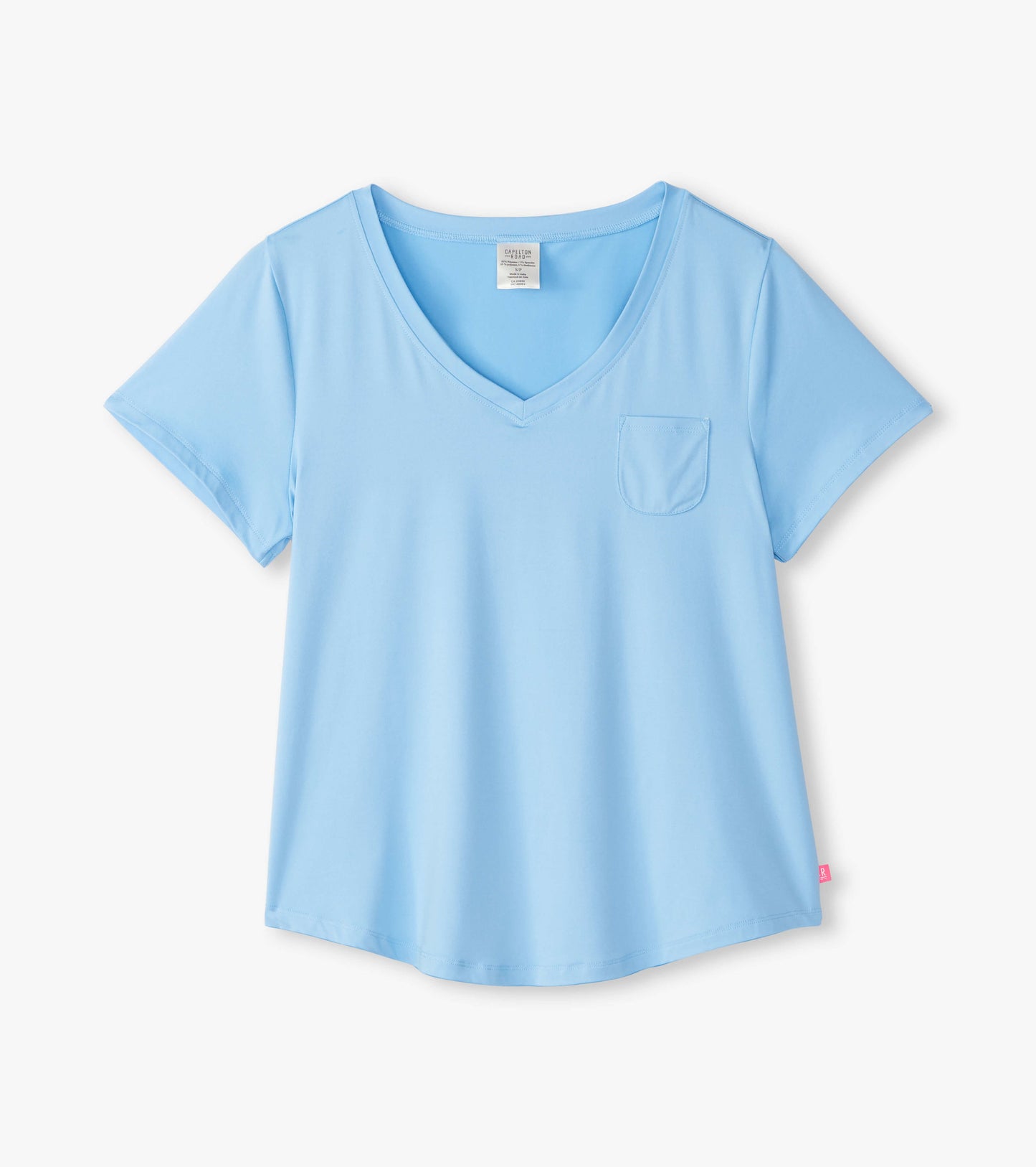 Capelton Road Women's Placid Blue V-Neck T-Shirt