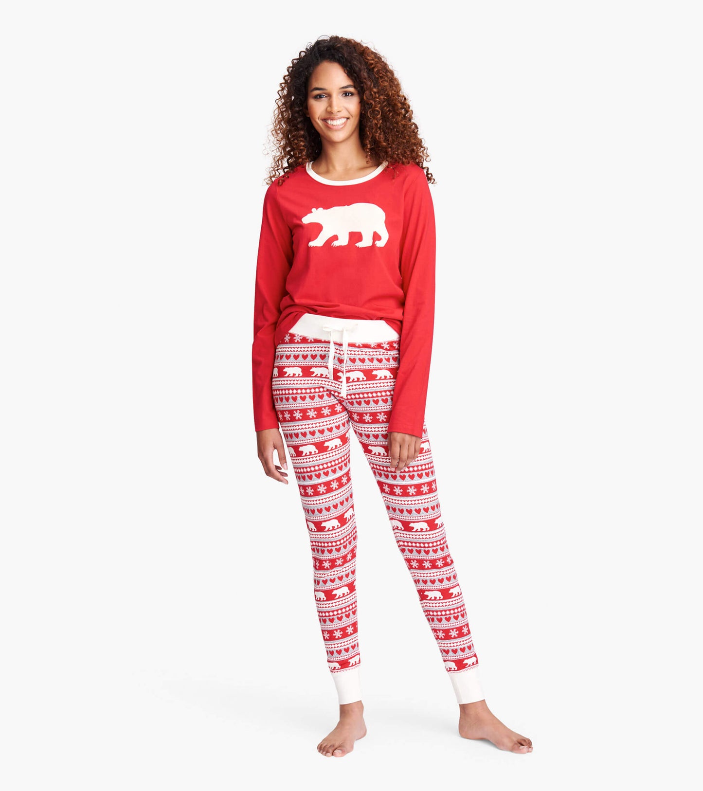 Fair Isle Bear Women's Sleep Leggings