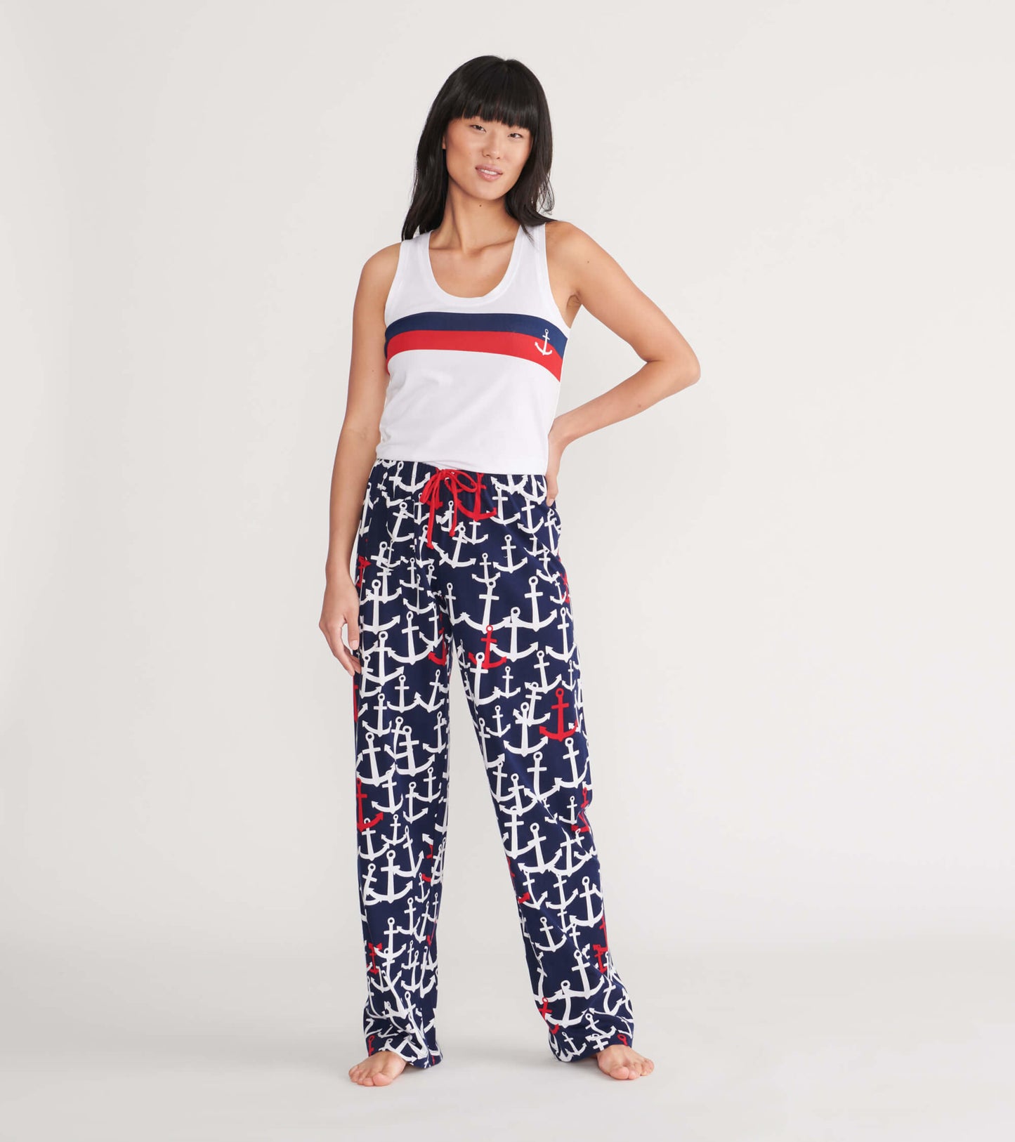 Nautical Anchor Women's Pajama Tank