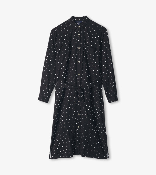 Midi Shirt Dress - Classic Spots