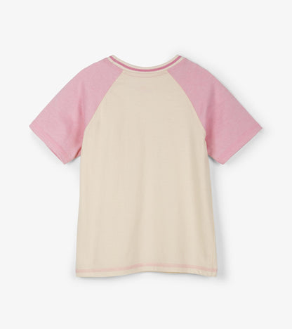 Pink Bear Kids Heritage Raglan Tee