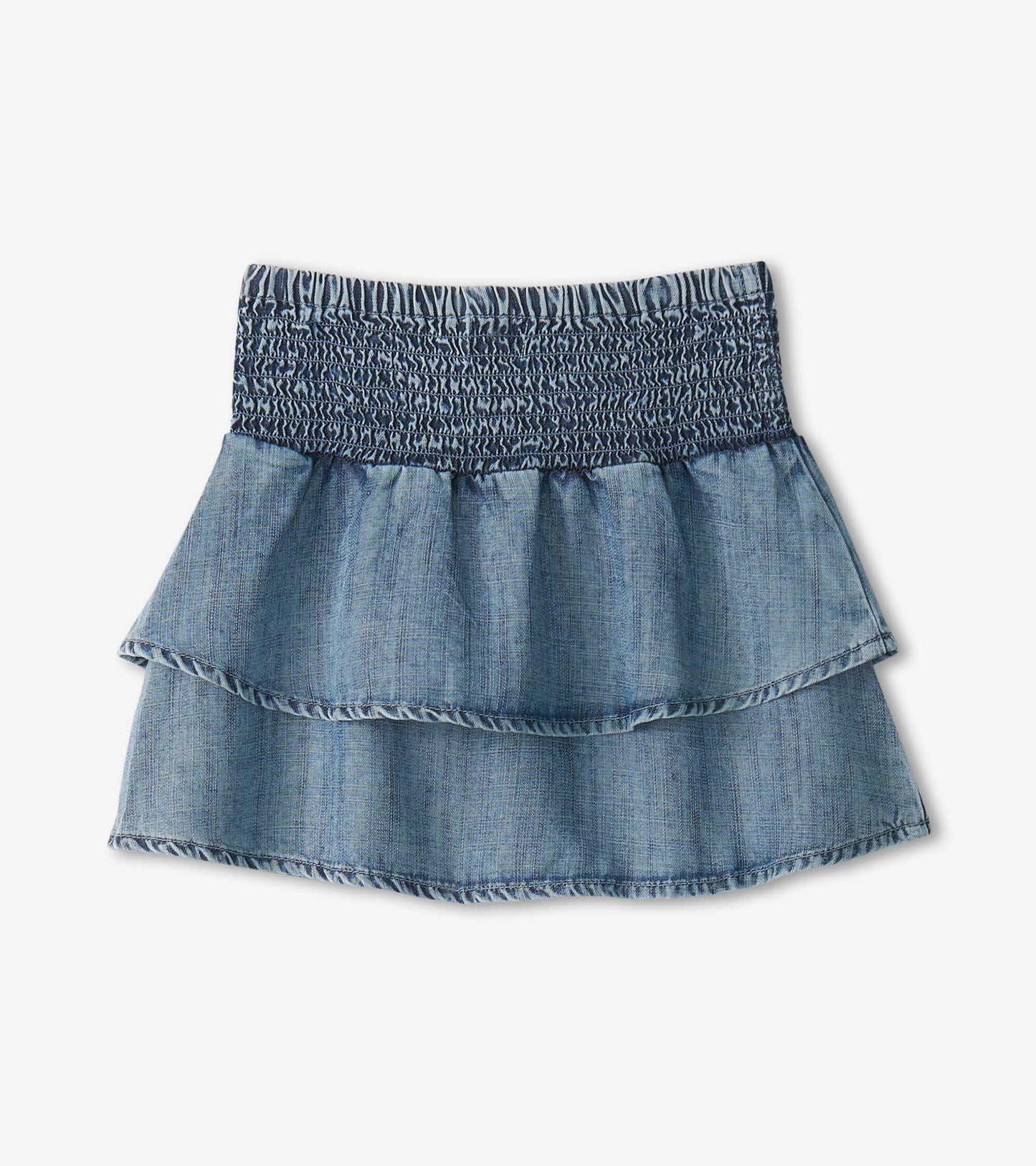 Girls Tencel Smocked Skirt