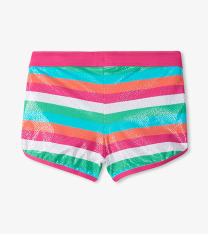 Girls Rainbow Palm Swim Shorts