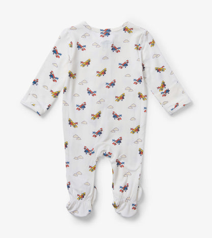 Vintage Flight Baby Footed Sleeper