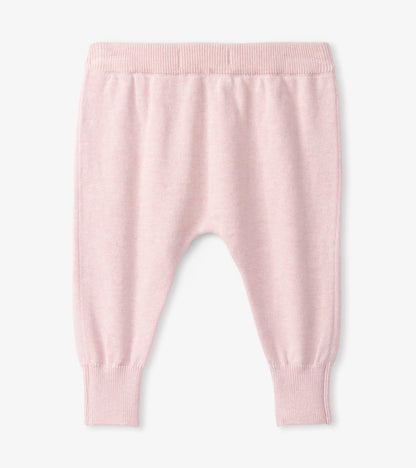 Baby Rose Melange Pull On Sweater Pants