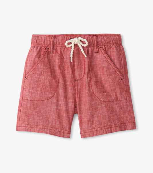 Boys Nautical Chambray Woven Shorts