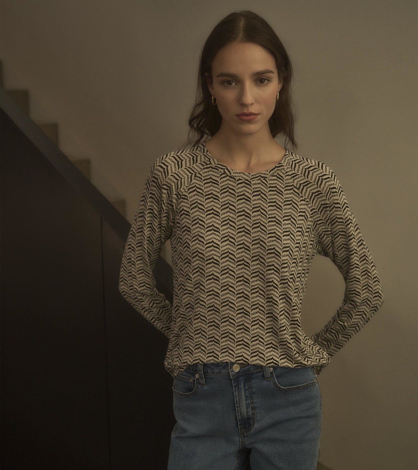 Chantel Pullover - Herringbone