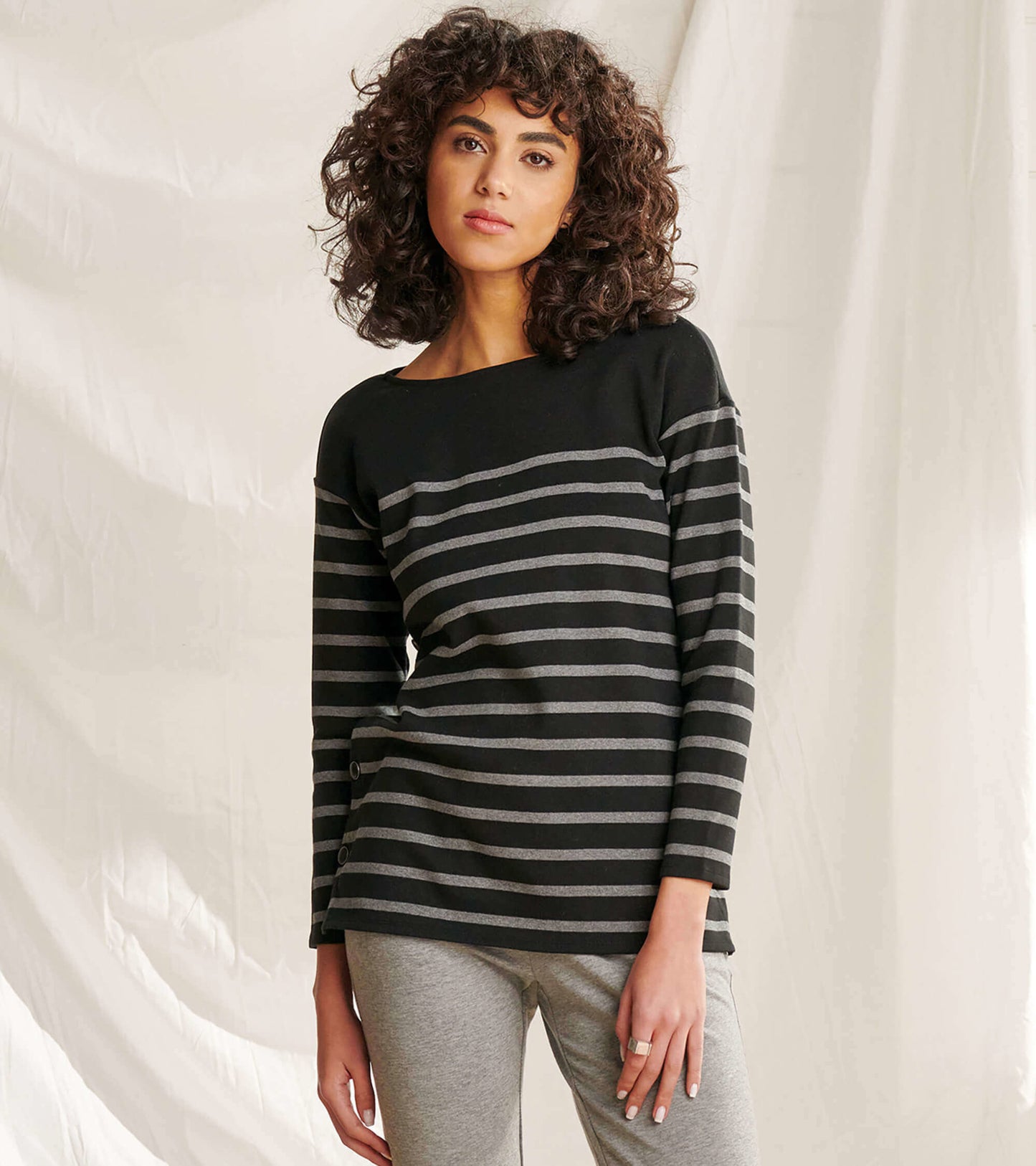 Ali Breton Top - Solstice Stripes