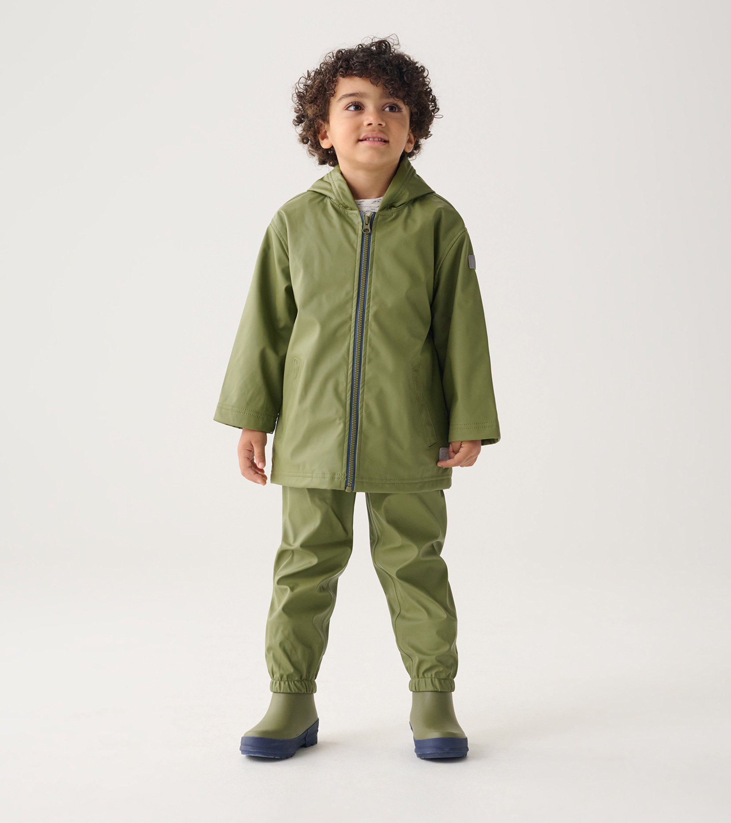 Forest Green Kids Rain Pants