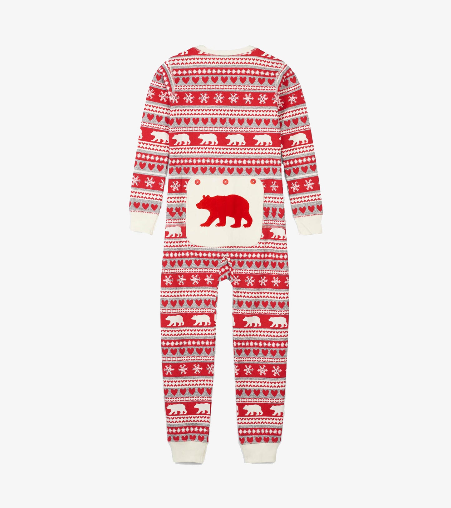 Fair Isle Bear Kids Union Suit