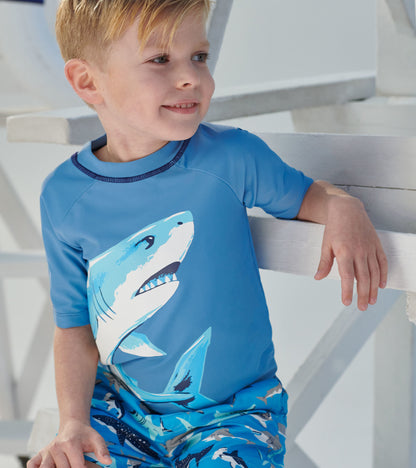 Deep Sea Shark Short Sleeve Rashguard