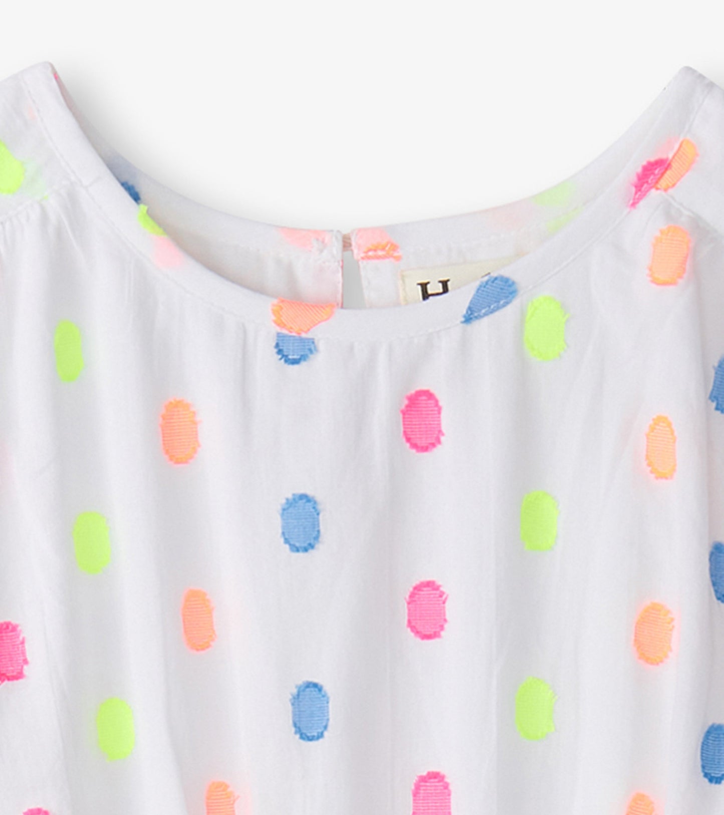 Girls Summer Dots Woven Play Dress