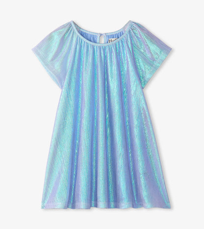 Baby & Toddler Girls Silver Metallic A-Line Dress