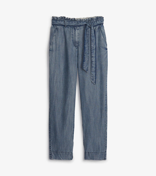 Paper Bag Pants - Blue Acid Rinse