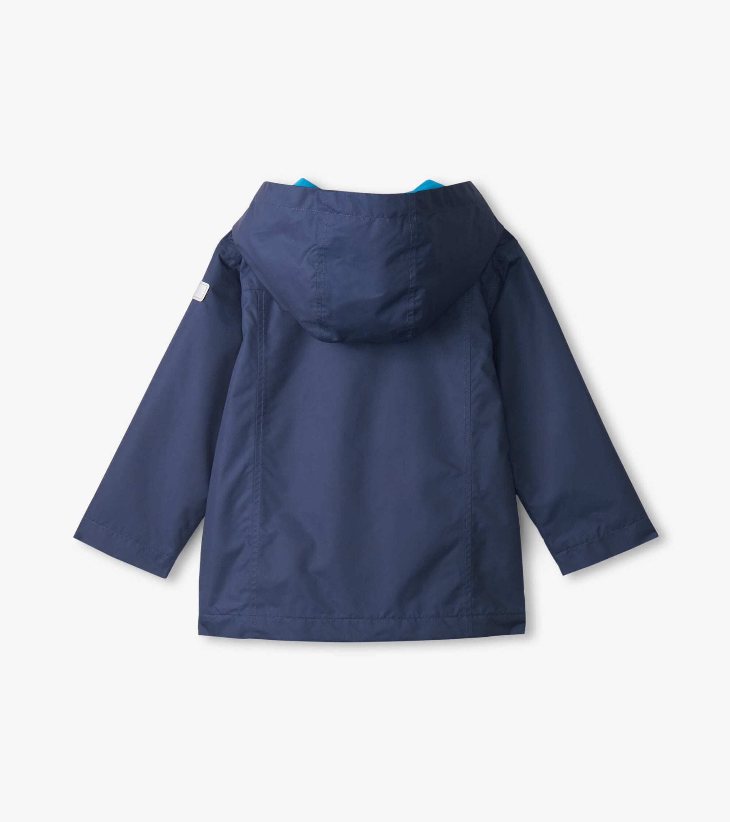 Kids Navy Zip-Up Lightweight Rain Jacket