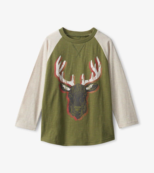 Boys Grand Elk Long Sleeve T-Shirt