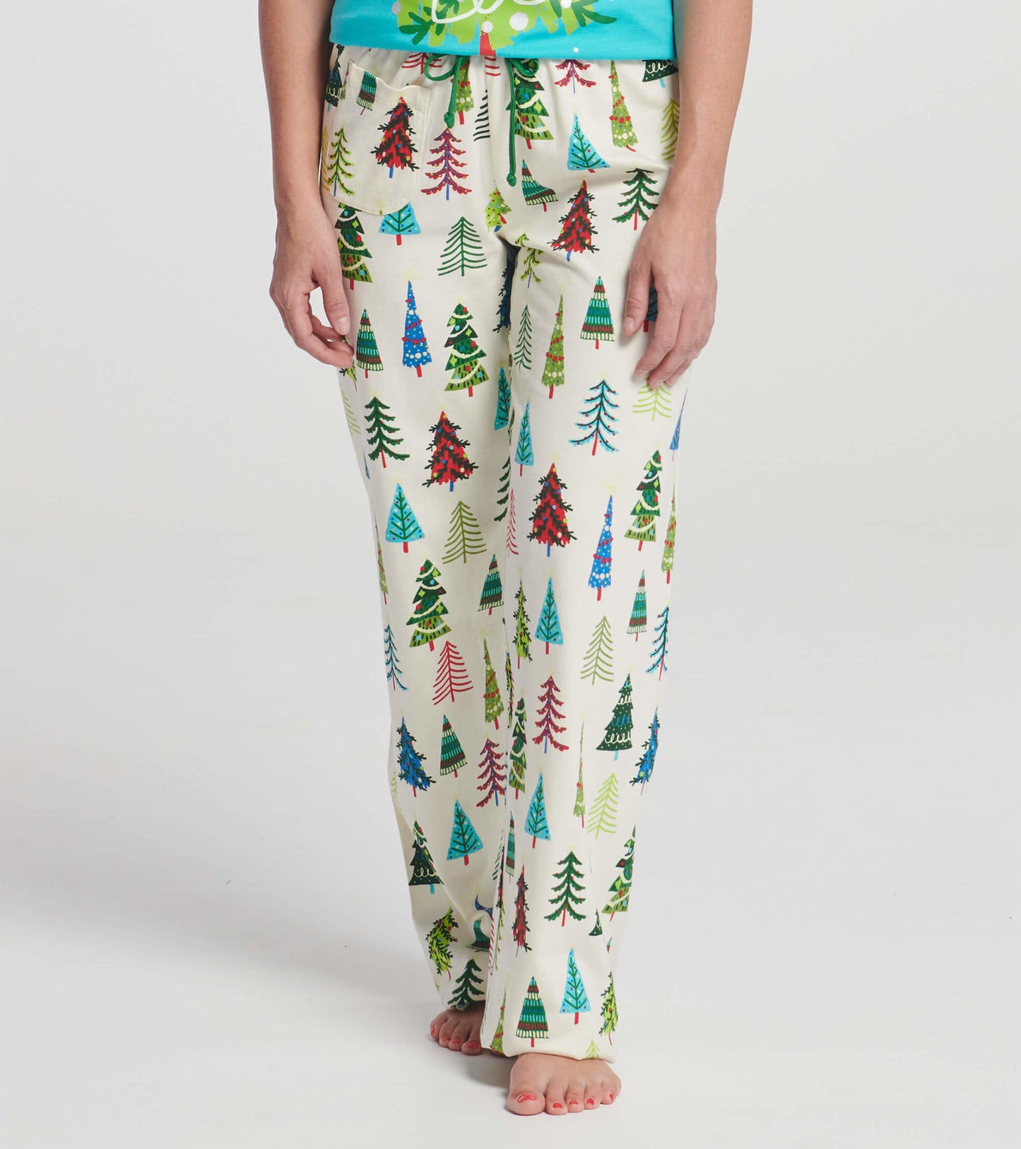 Women's Christmas Trees Jersey Pajama Pants