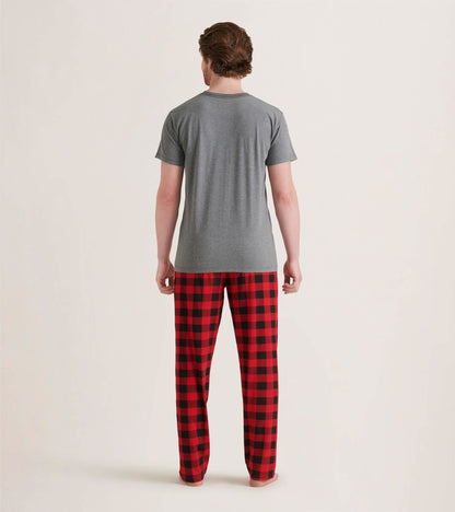 Buffalo Plaid Men's Jersey Pajama Pants