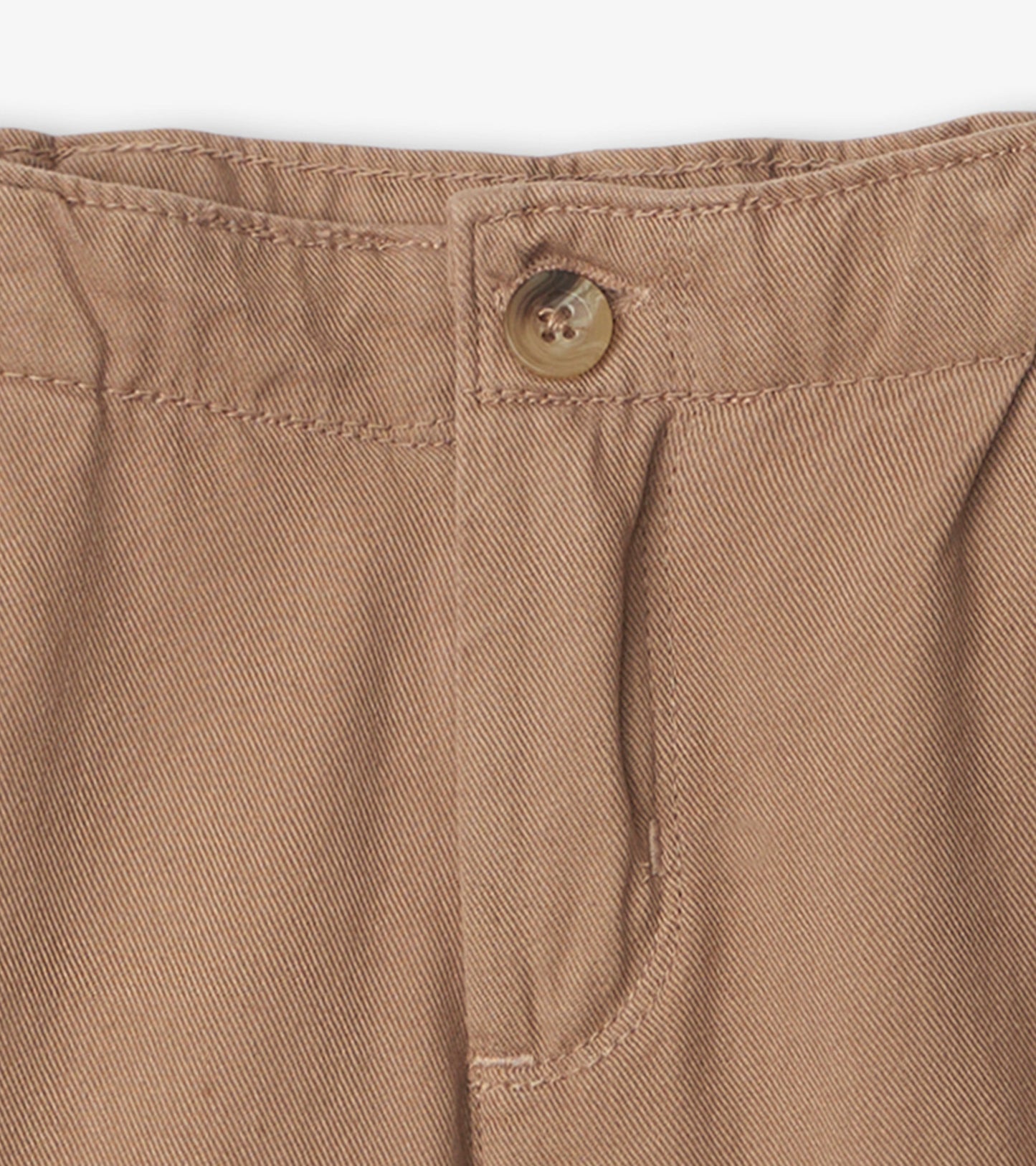 Boys Khaki Twill Shorts