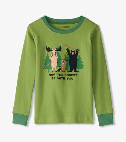 May The Forest Be With You Kids Pajama Set