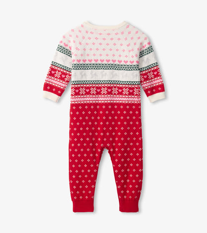 Baby Deer Fairisle Sweater Onesie