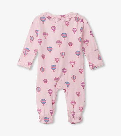 Hot Air Balloons Newborn Ruffle Footed Sleeper