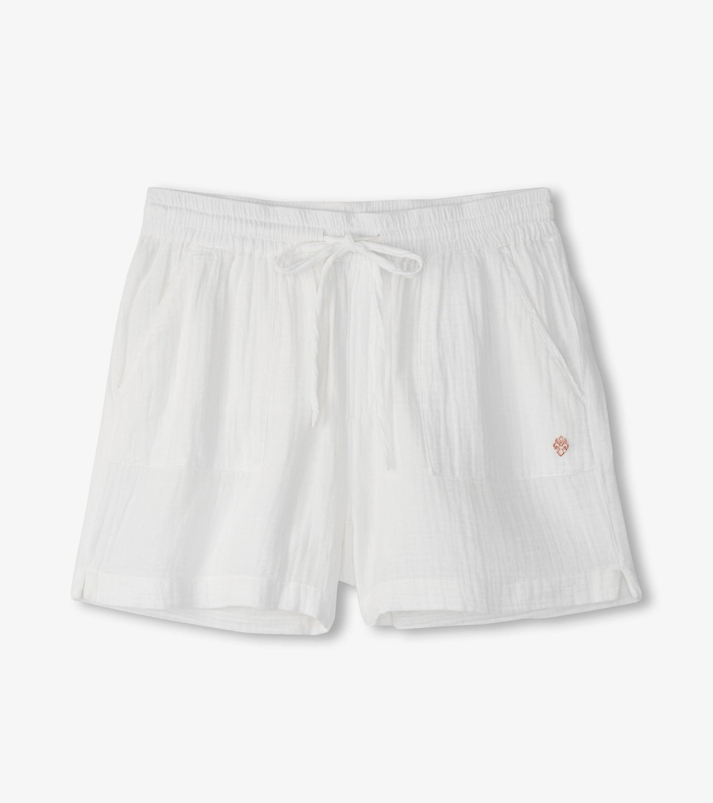 Santorini Shorts - White Gauze