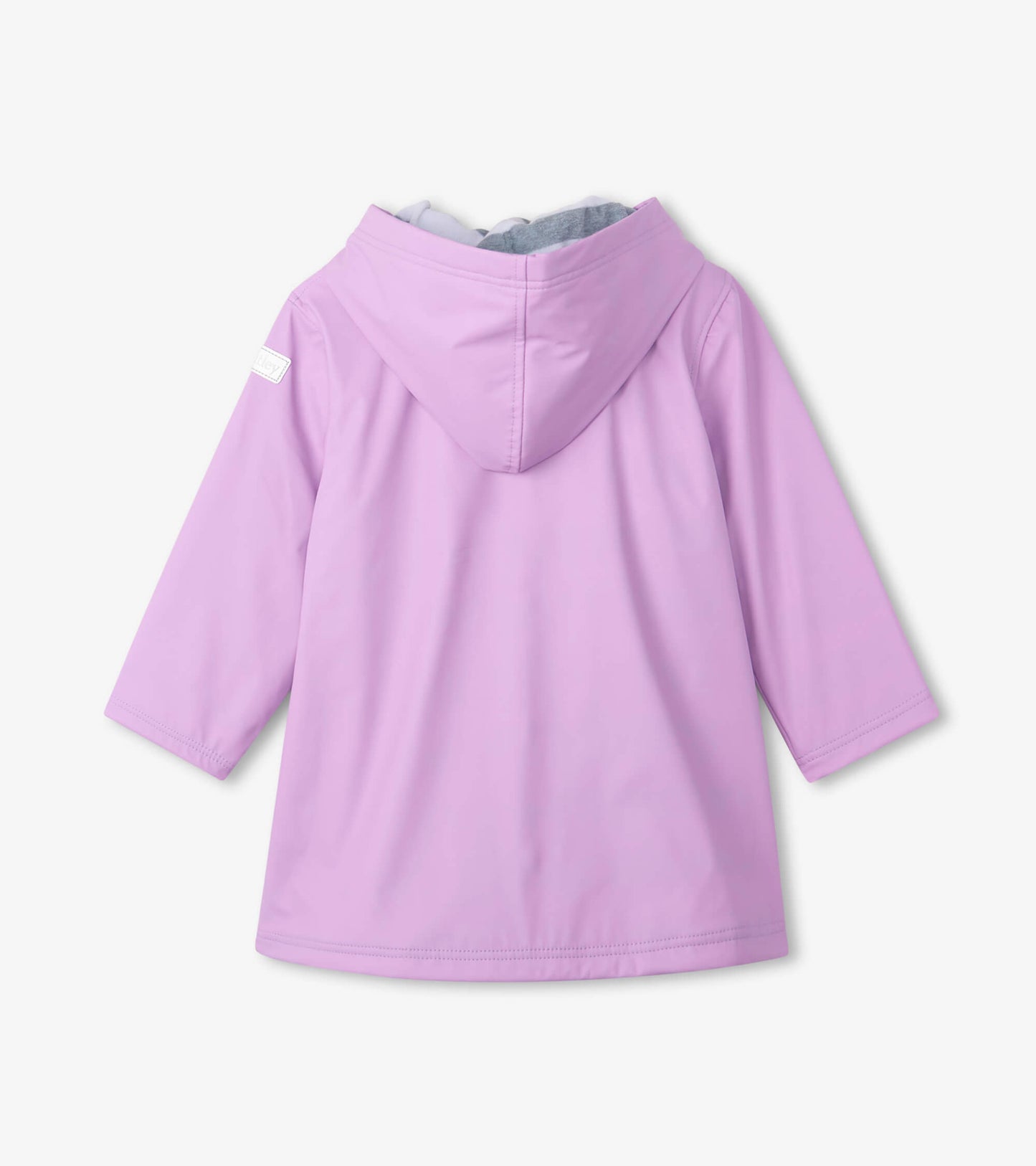 Girls Lilac Button-Up Rain Jacket