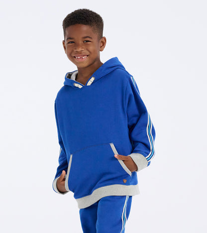 Boys Blue Pullover Terry Sweatshirt