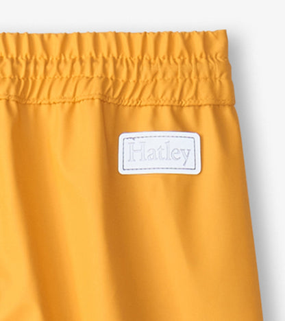 Yellow Kids Rain Pants