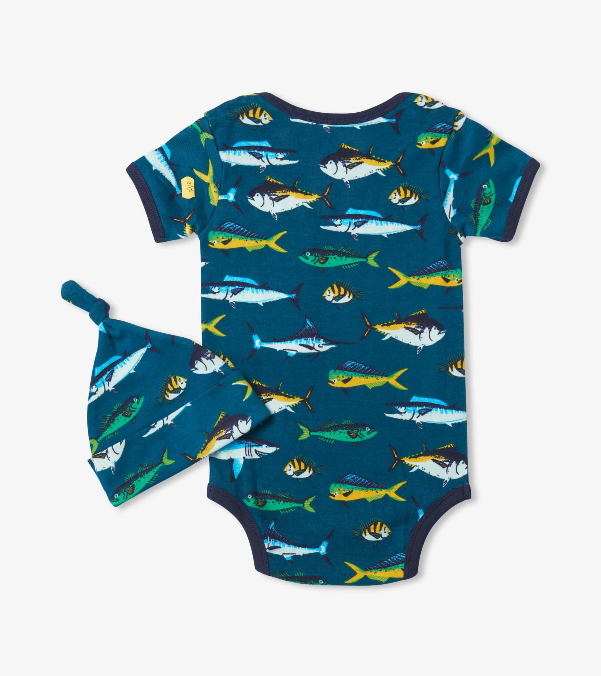 fish accessory small rappy suit Game Fish Baby Bodysuit With Hat