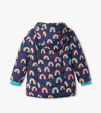 Vivid Rainbows Puffer Jacket