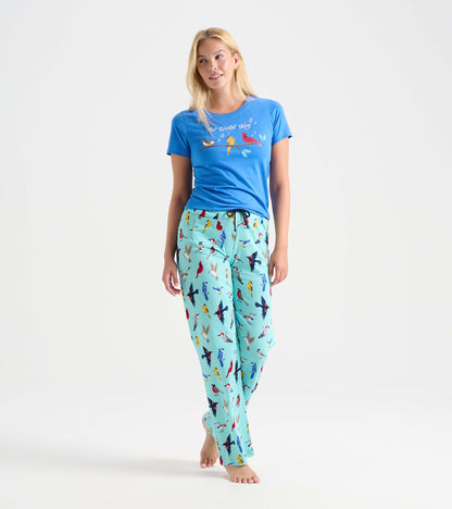 Backyard Birds Women's Jersey Pajama Pants