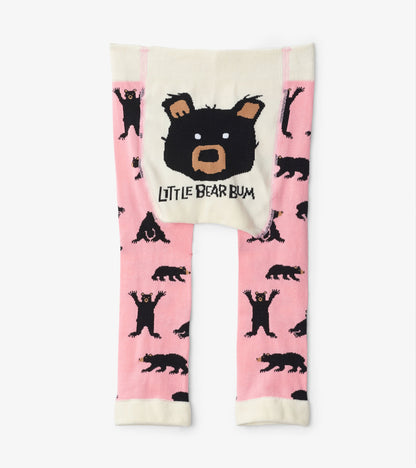 Pink Bears Baby Tights