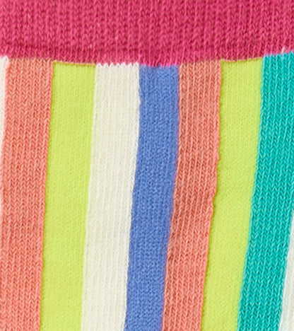 Kids Rainbow Stripes Crew Socks