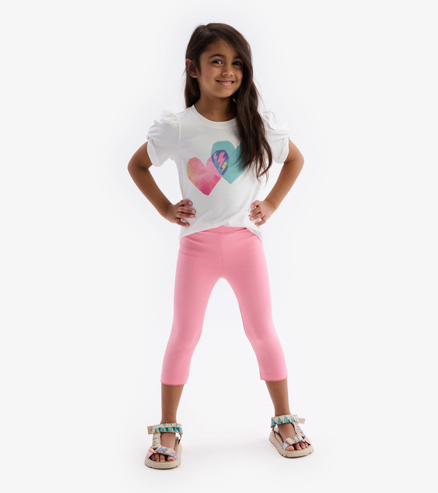 Girls Light Pink Leggings