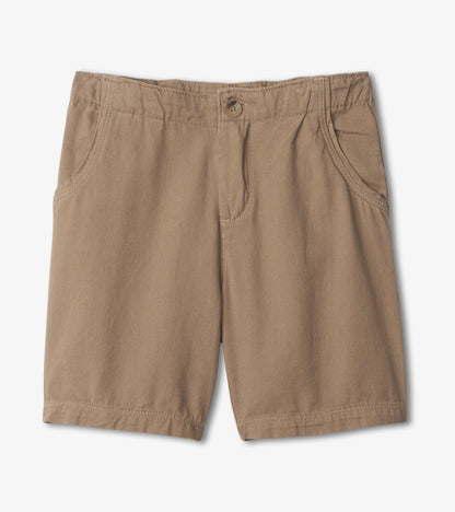 Boys Khaki Twill Shorts