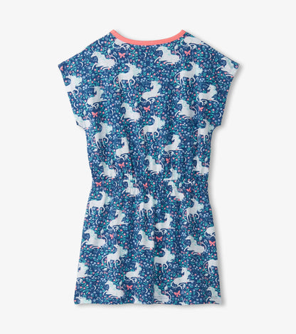 Girls Unicorn Garden Relaxed Dress