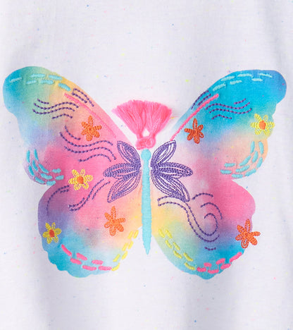 Girls Painted Butterfly Relaxed T-Shirt