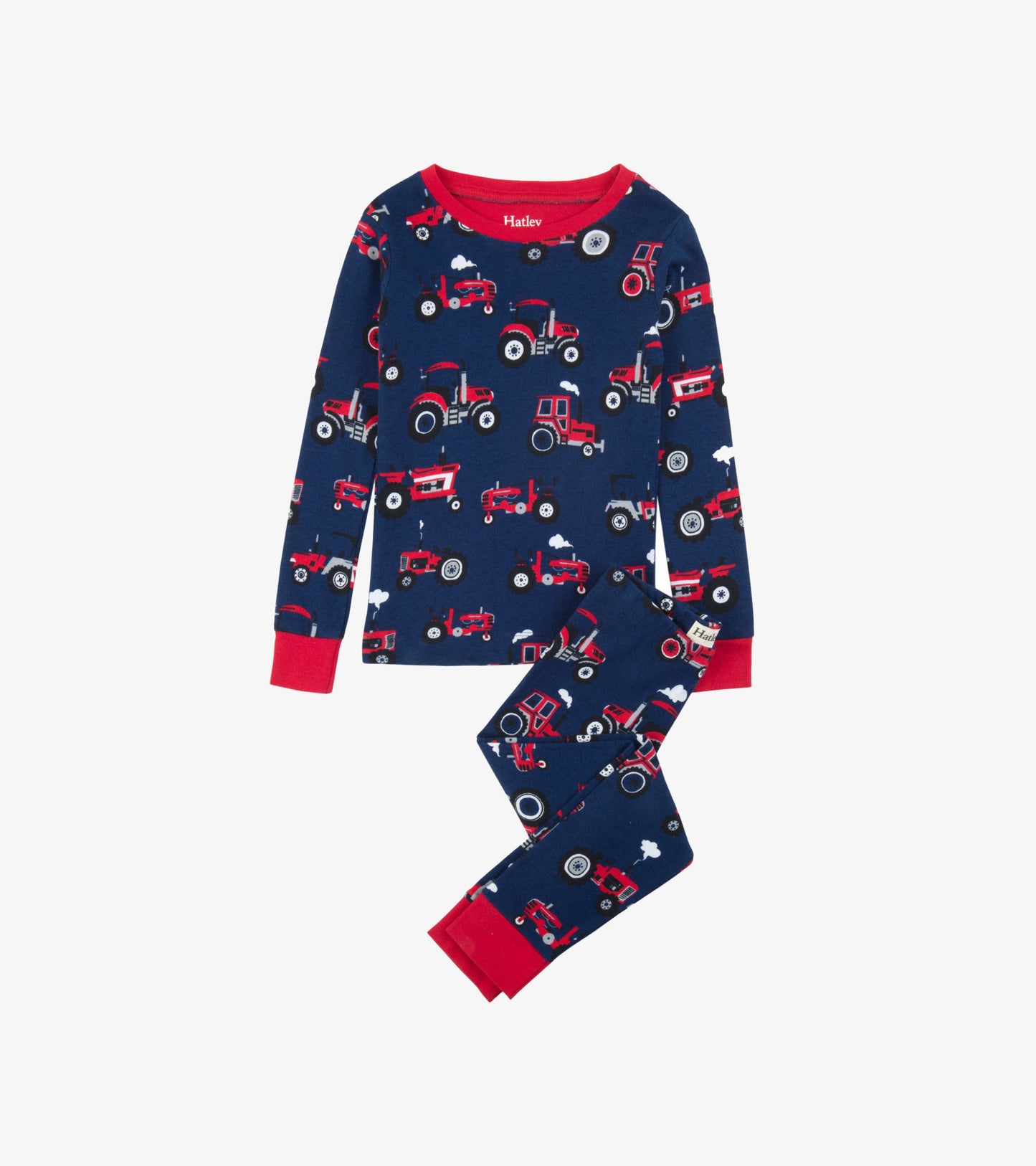 Red Farm Tractors Organic Cotton Pajama Set