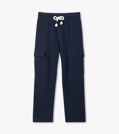 Boys Navy Blue Slim Fit Joggers