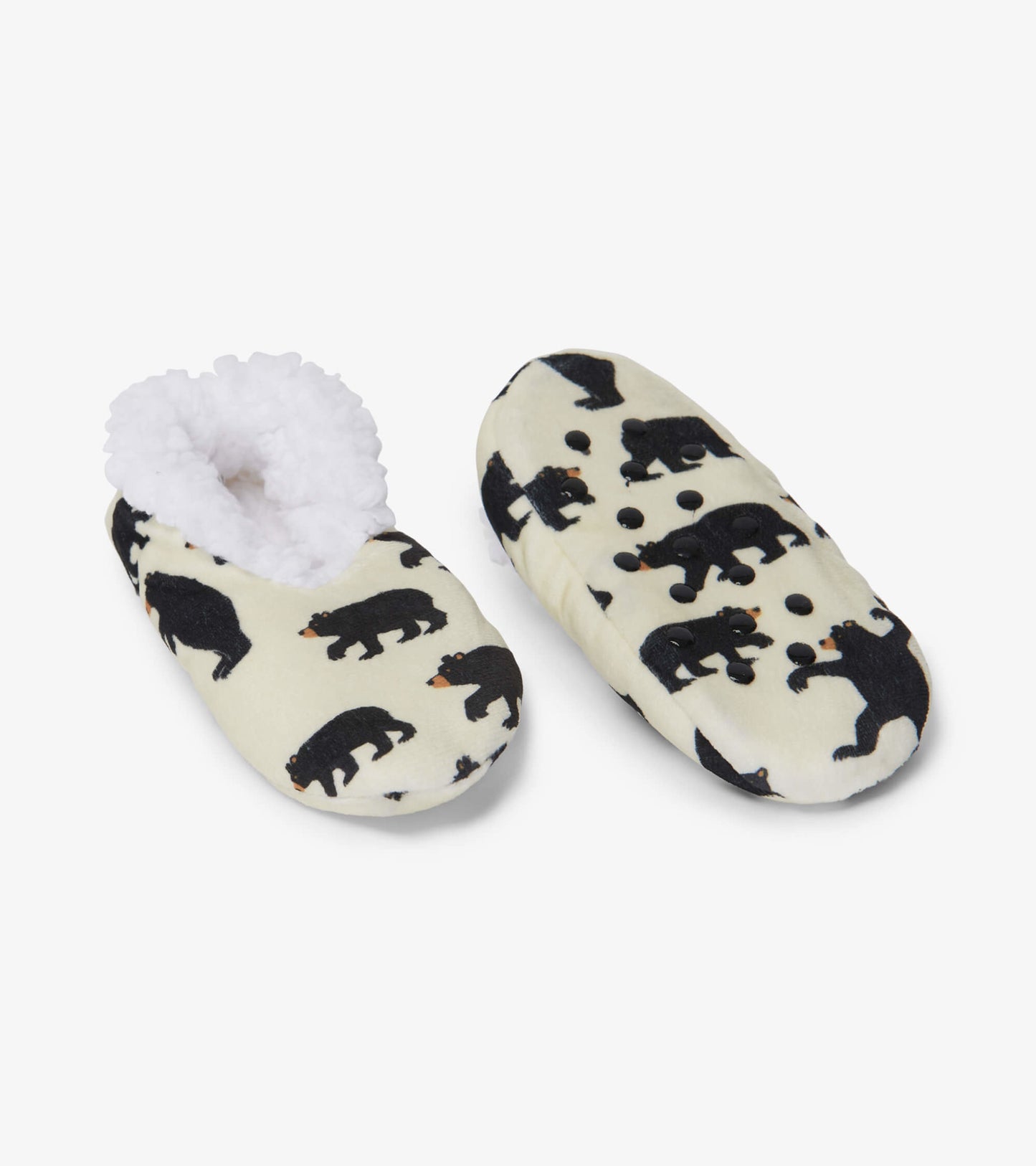 Black Bears Kids Warm and Cozy Slippers