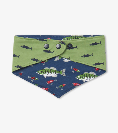 Gone Fishing Reversible Dog Bandana