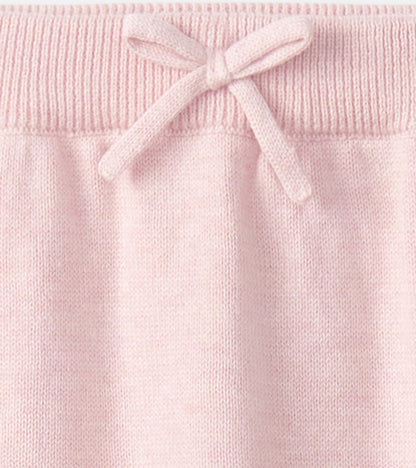 Baby Rose Melange Pull On Sweater Pants