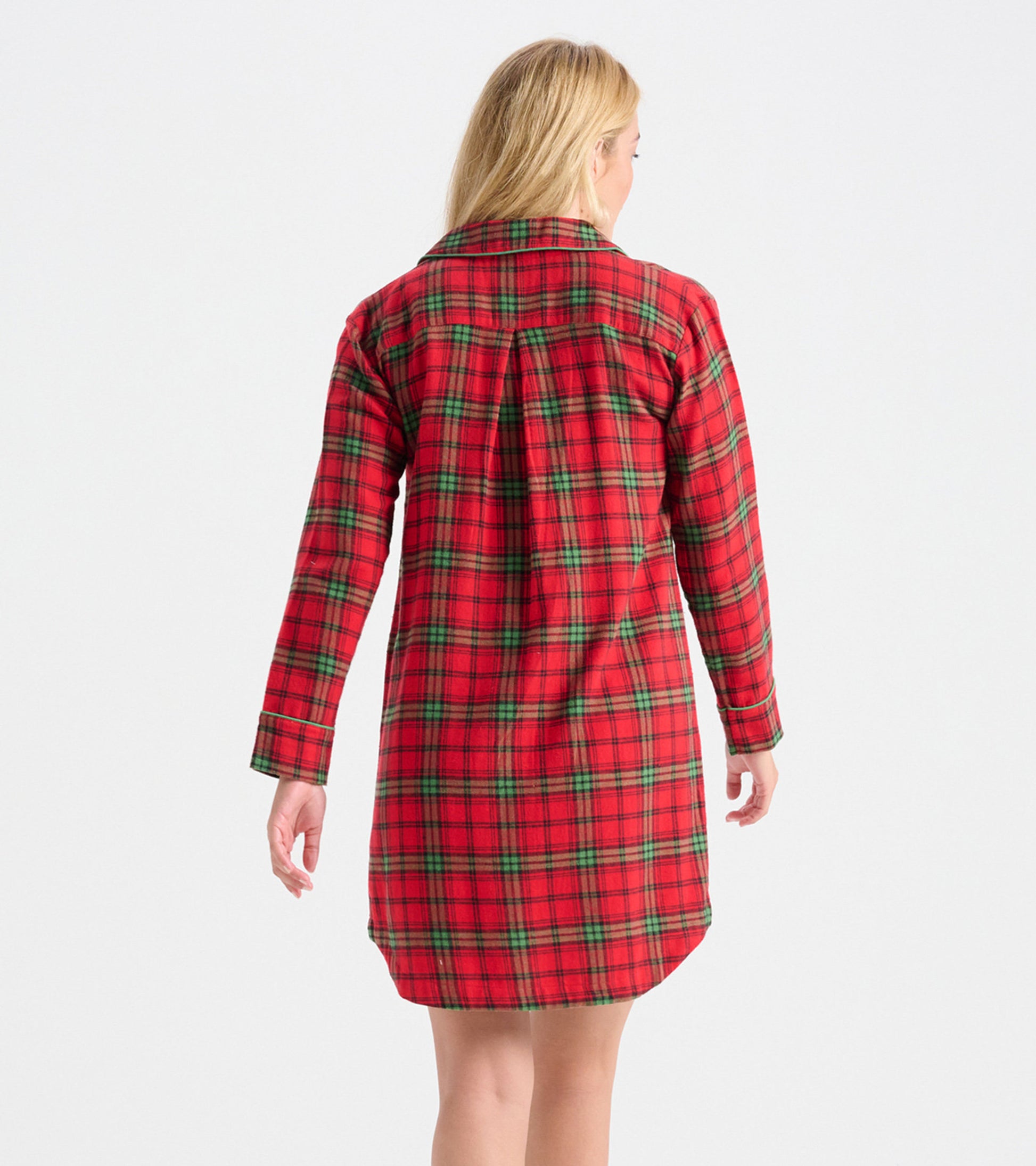 womens flannel shirt dress Maine Stretch Shirtdress hits above the knee Plaid Dresses for Women Christmas