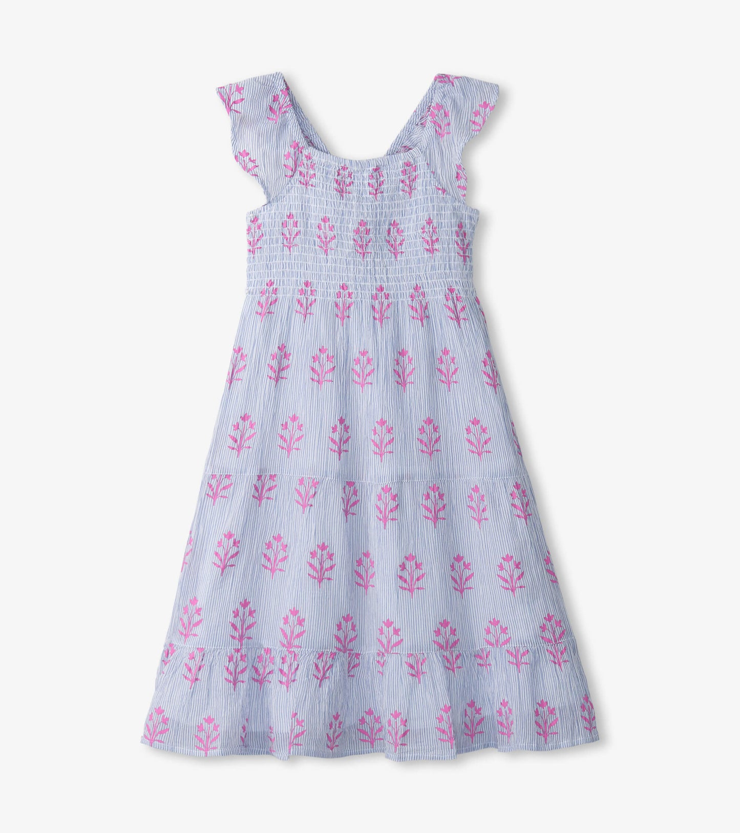 Girls Wildflower Smocked Dress