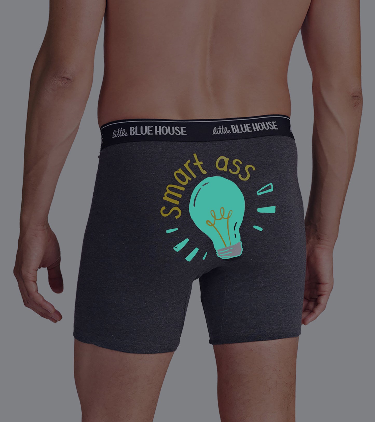 Smart Ass Men's Glow in the Dark Boxer Briefs